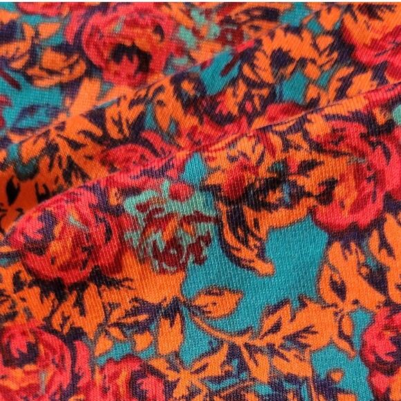 Lularoe Madison Box Pleats w/ Pockets Floral Pink/Green Skirt Women Sz XL - Picture 6 of 8